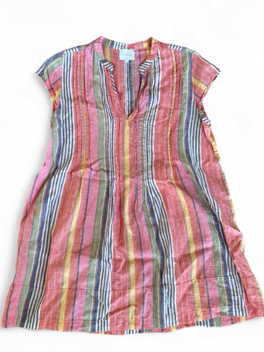 Sundays brand linen mini dress